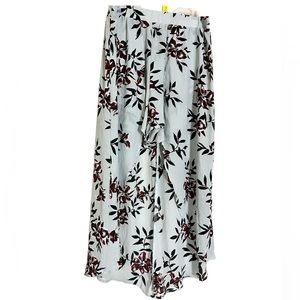 Charlotte Russe Skort Shorts skirt red flowers green light blue